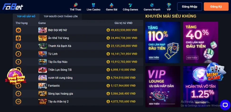 Sảnh Live Casino chân thực tại 868vip1